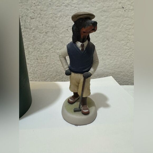 Robert Harrop Boxer Dog Golf  Figurine 5.5”England with case - Picture 6 of 8